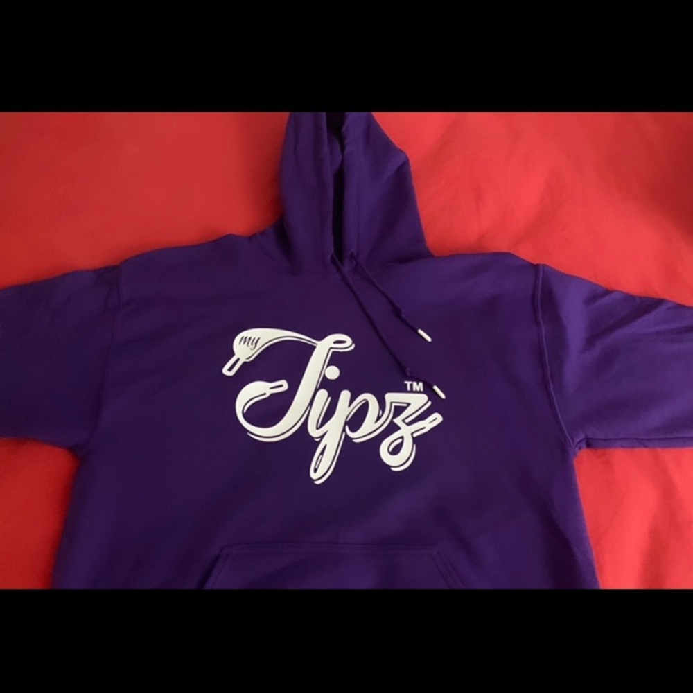 Purple/white Mytipz hoodie